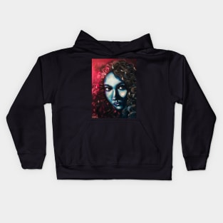 Anaglyph Girl Kids Hoodie